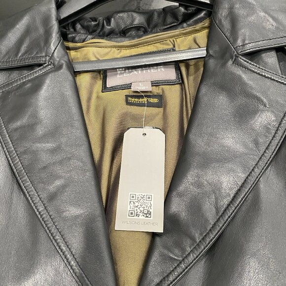 Men's Leather Coat. Willsons Leather. 100% Genuine Leather. - Picture 2 of 6